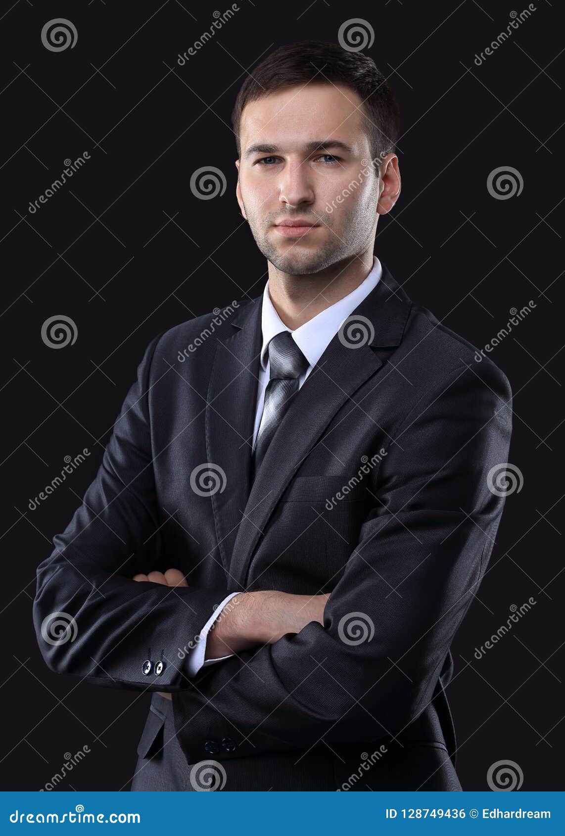 Portrait of a Handsome Businessman Stock Photo Image of closeup 