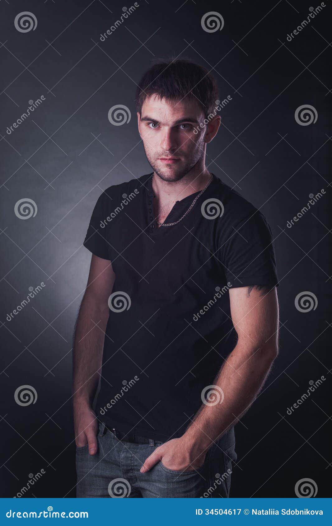 Portrait of handsome guy stock image. Image of people - 34504617