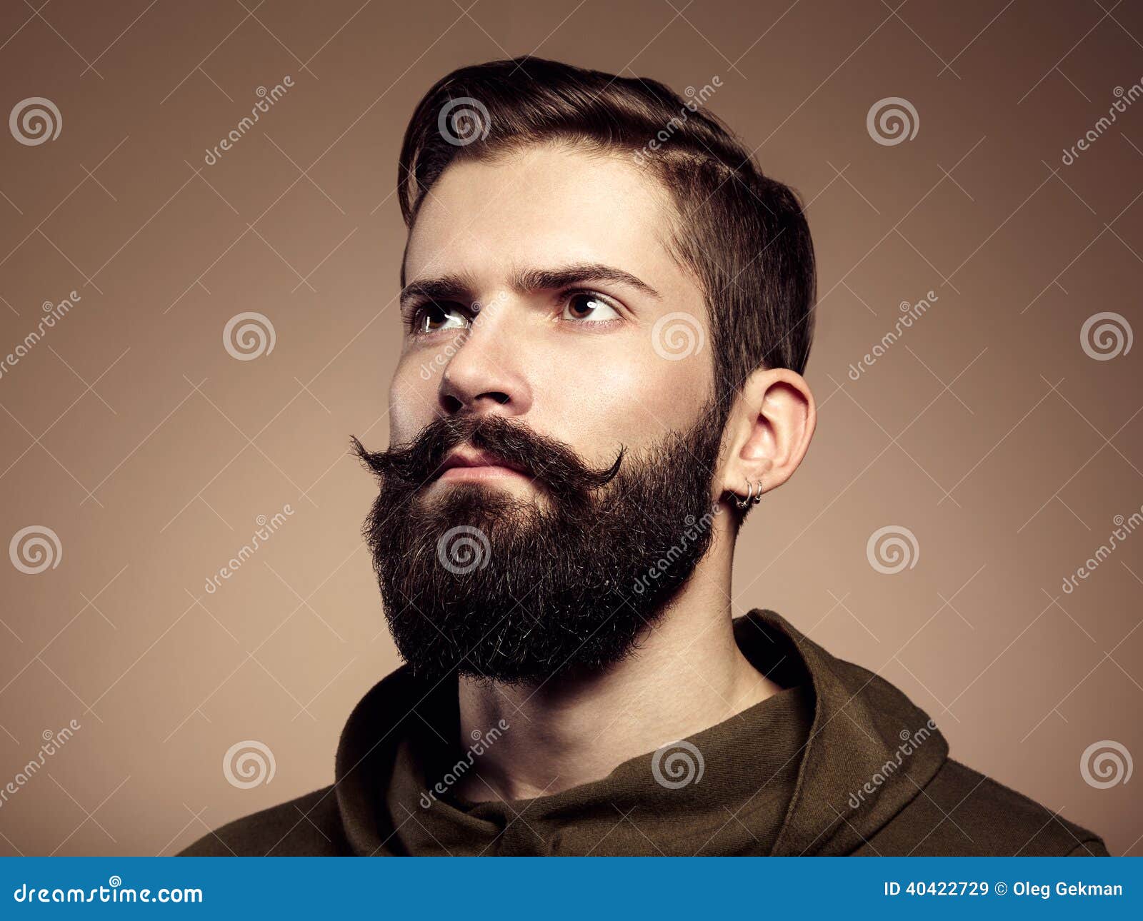 Portrait Of Handsome Man With Beard Stock Image Image Of Caucasian