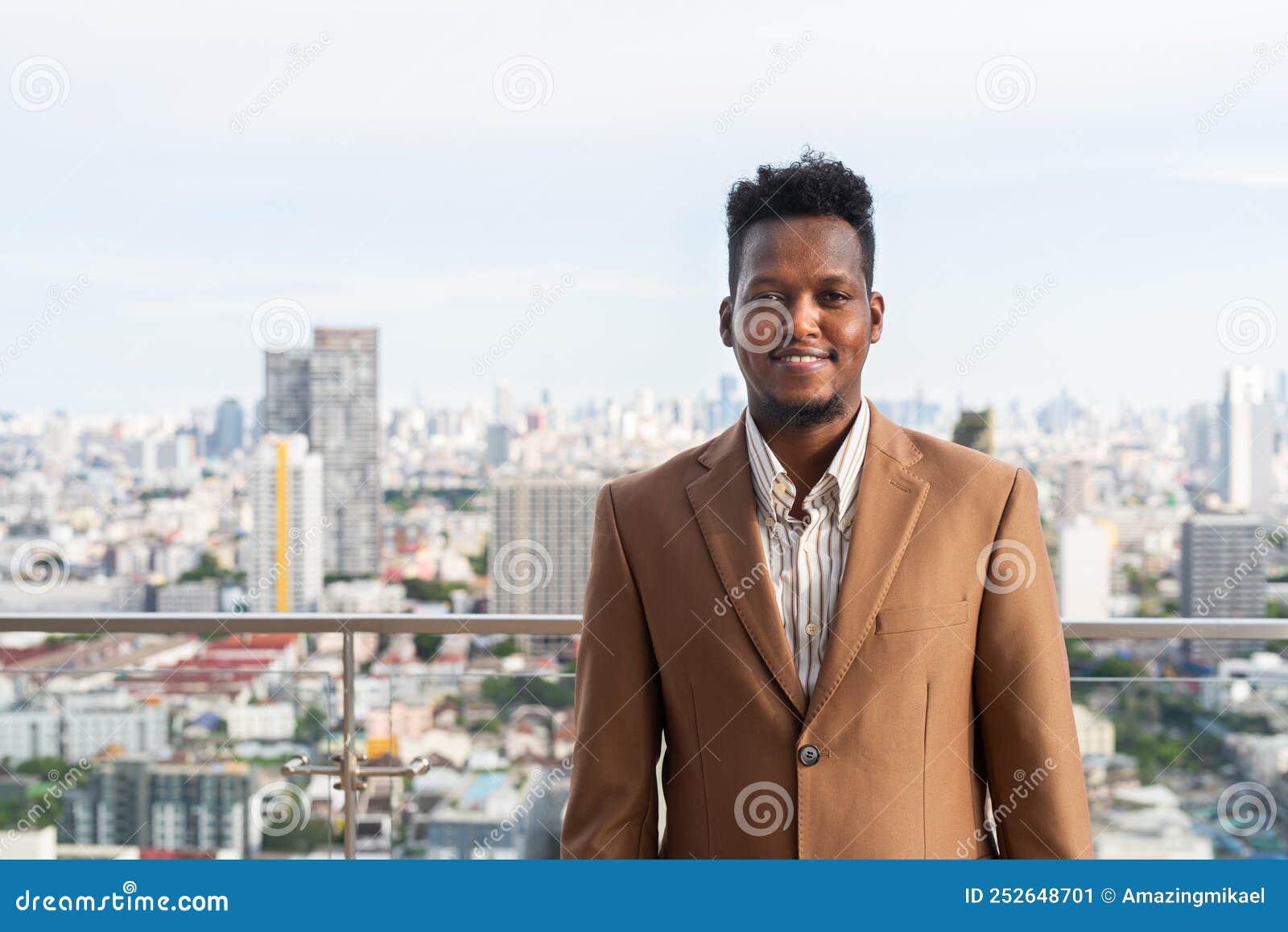 Portrait of Handsome Young Black Man Stock Image Image of cool
