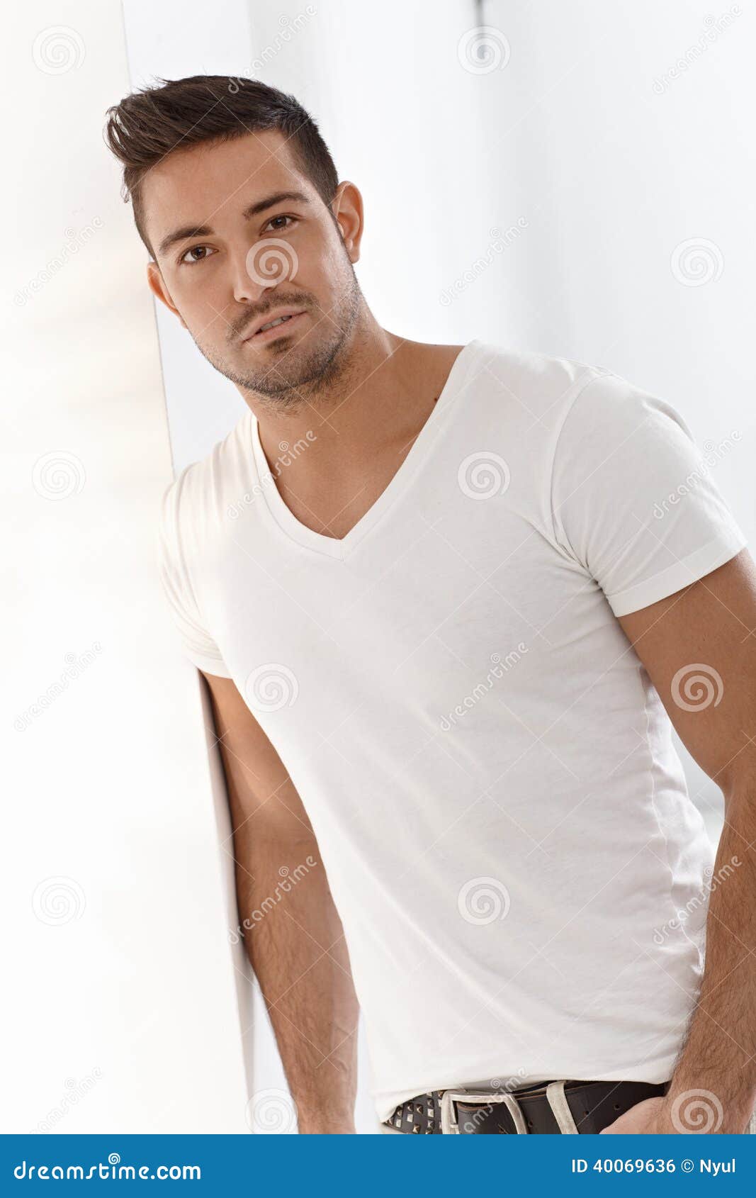 Portrait of Handsome Young Man Stock Photo - Image of person, people ...