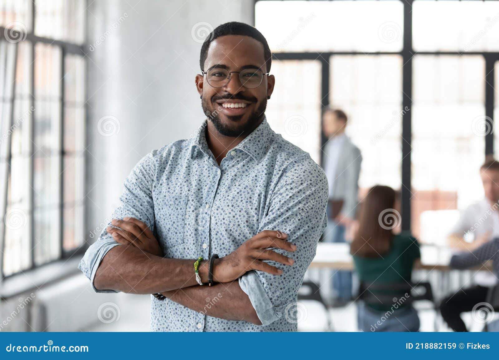 portrait of happy african american small business owner