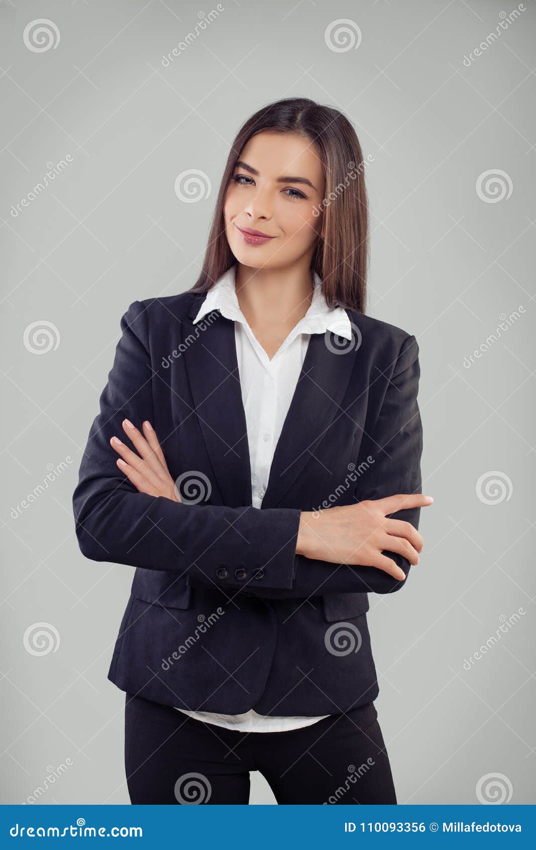 Portrait of a Happy Confident Young Business Woman Stock Photo - Image ...