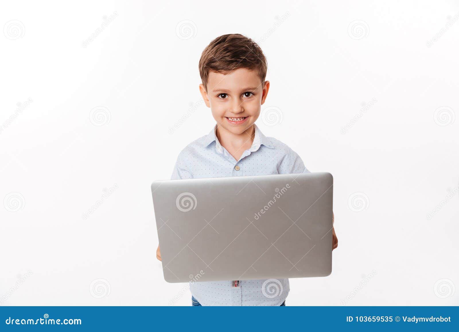 picture Little Kid On Computer Stock Image https www dreamstime com portrait happy cute little kid holding laptop computer portrait happy cute little kid holding laptop computer image103659535