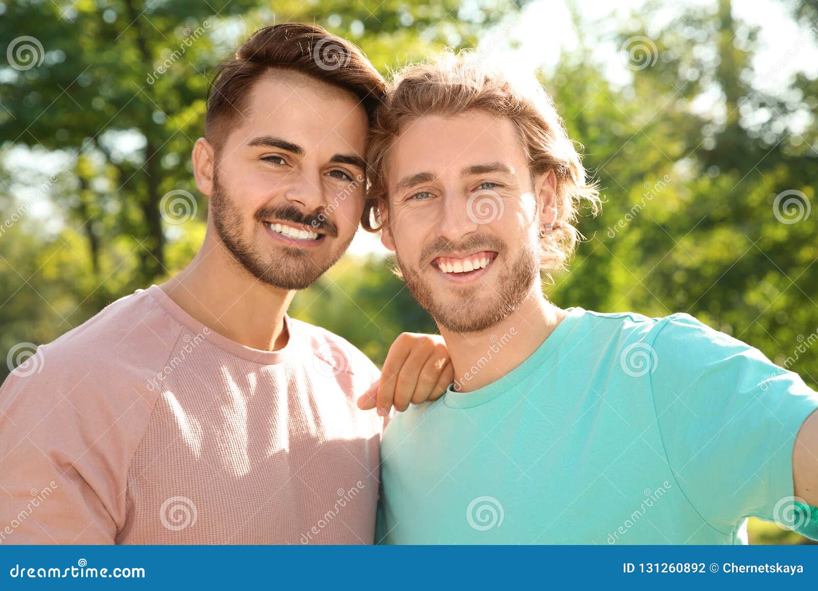 Portrait of Happy Gay Couple Smiling Stock Photo - Image of lifestyle ...