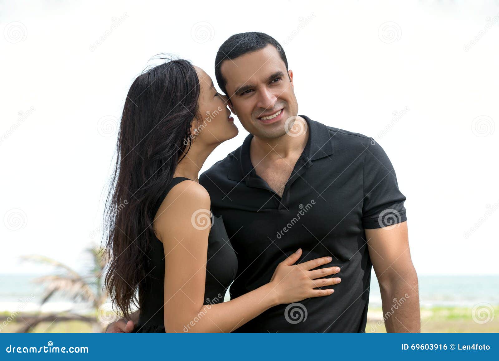 Couple Heterosexual Interracial Love Sensual Stock Photos picture