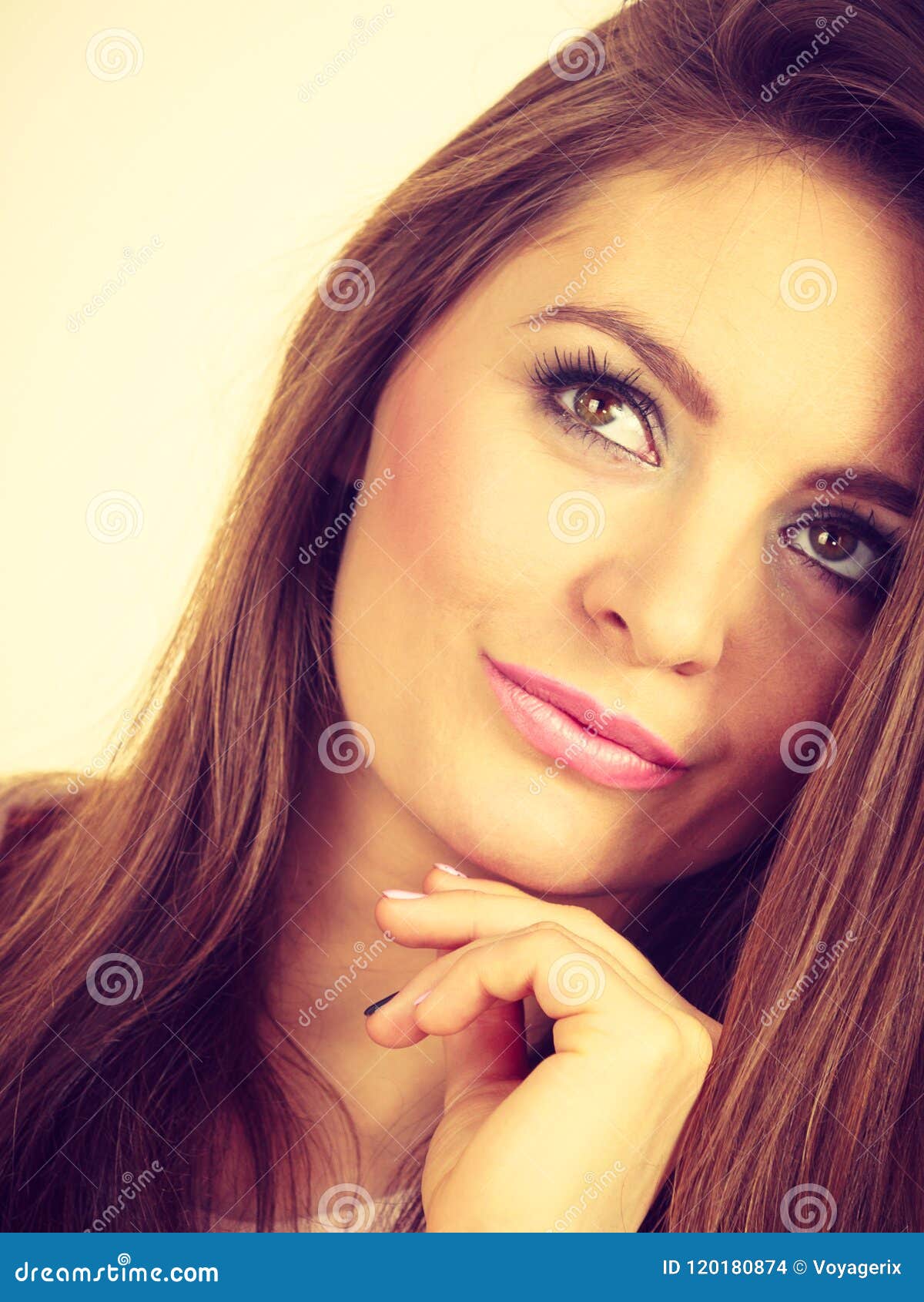Portrait of Happy, Positive Attractive Woman Stock Photo - Image of ...