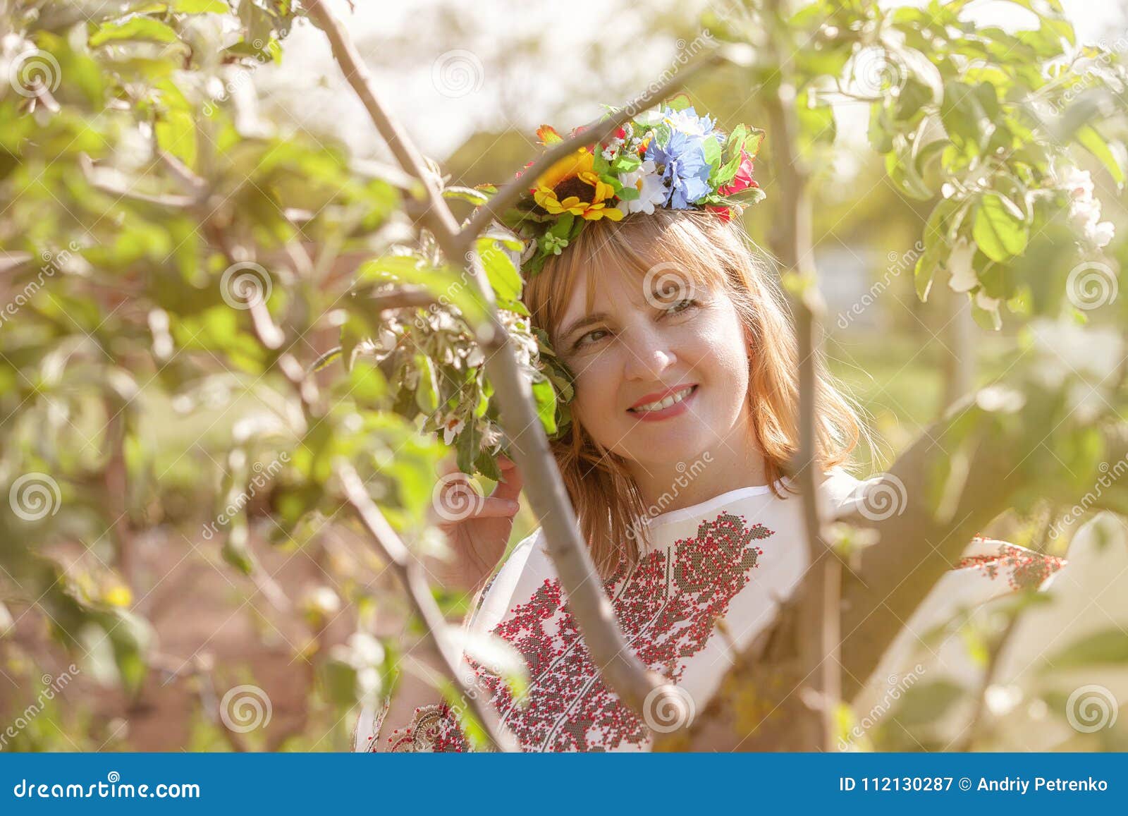 Portrait Happy Ukrainian Woman Stock Image - Image of outdoor, europe ...