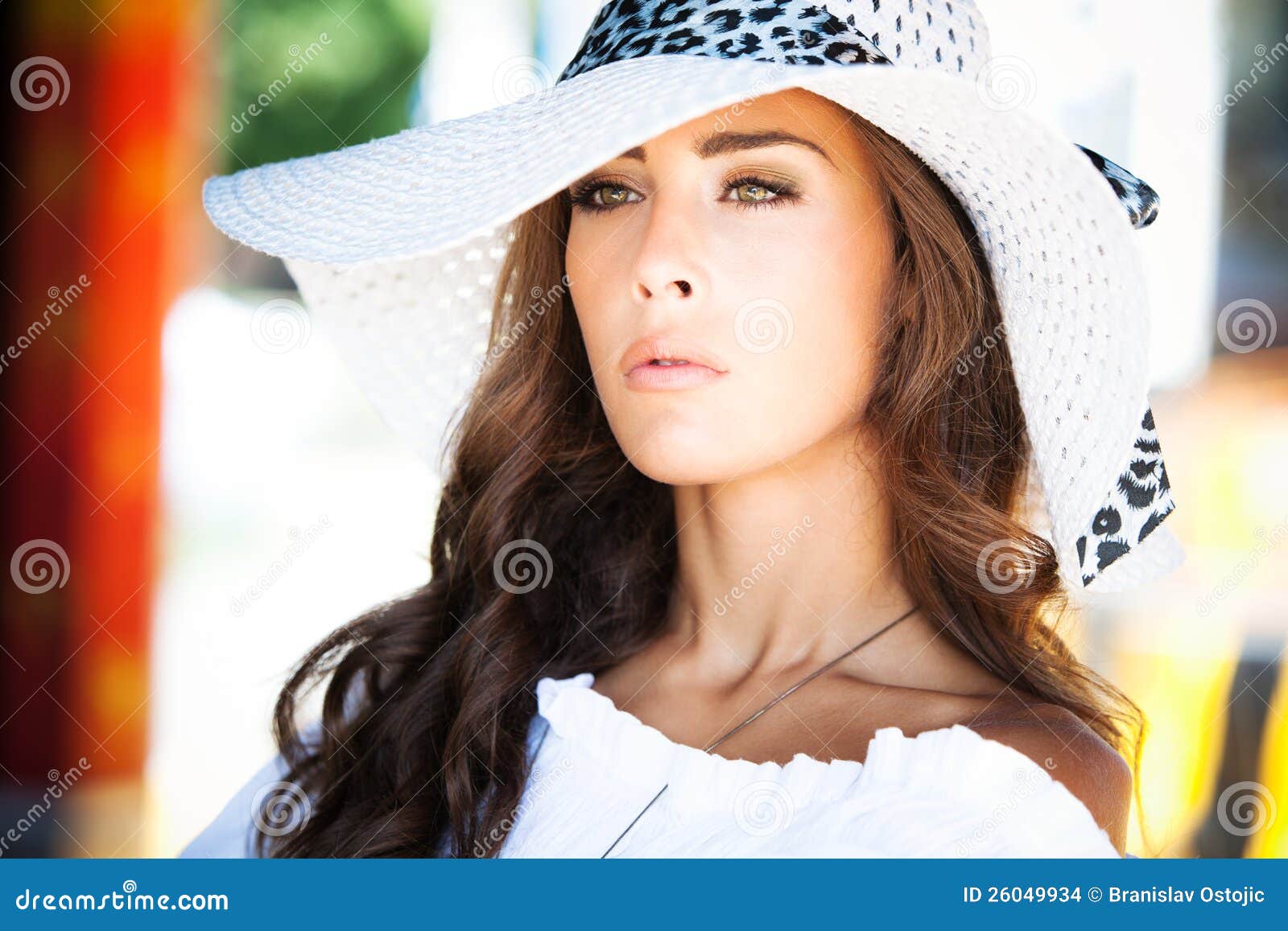 Portrait with hat stock photo. Image of calm, close, face - 26049934