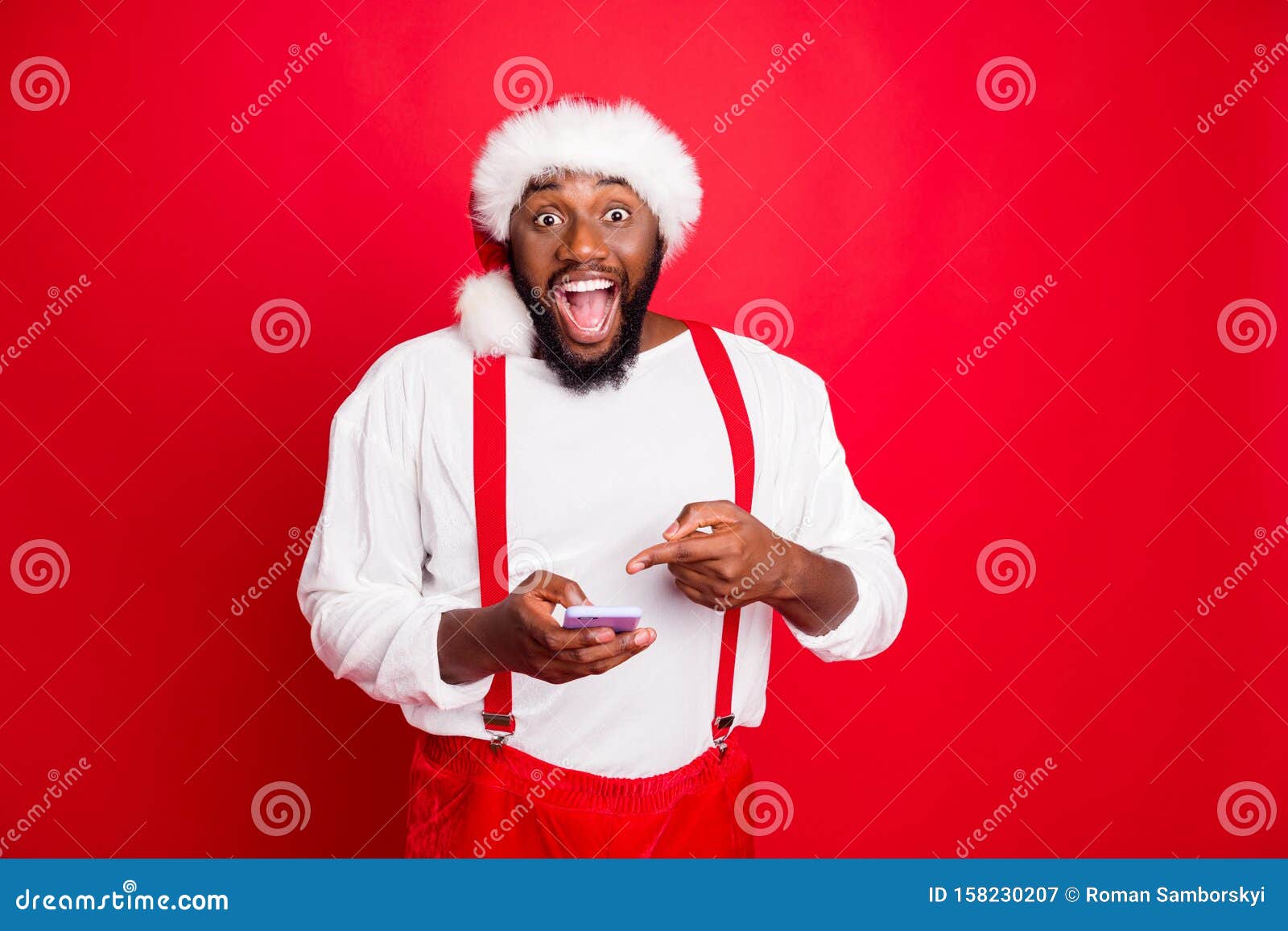 red and black santa claus hats