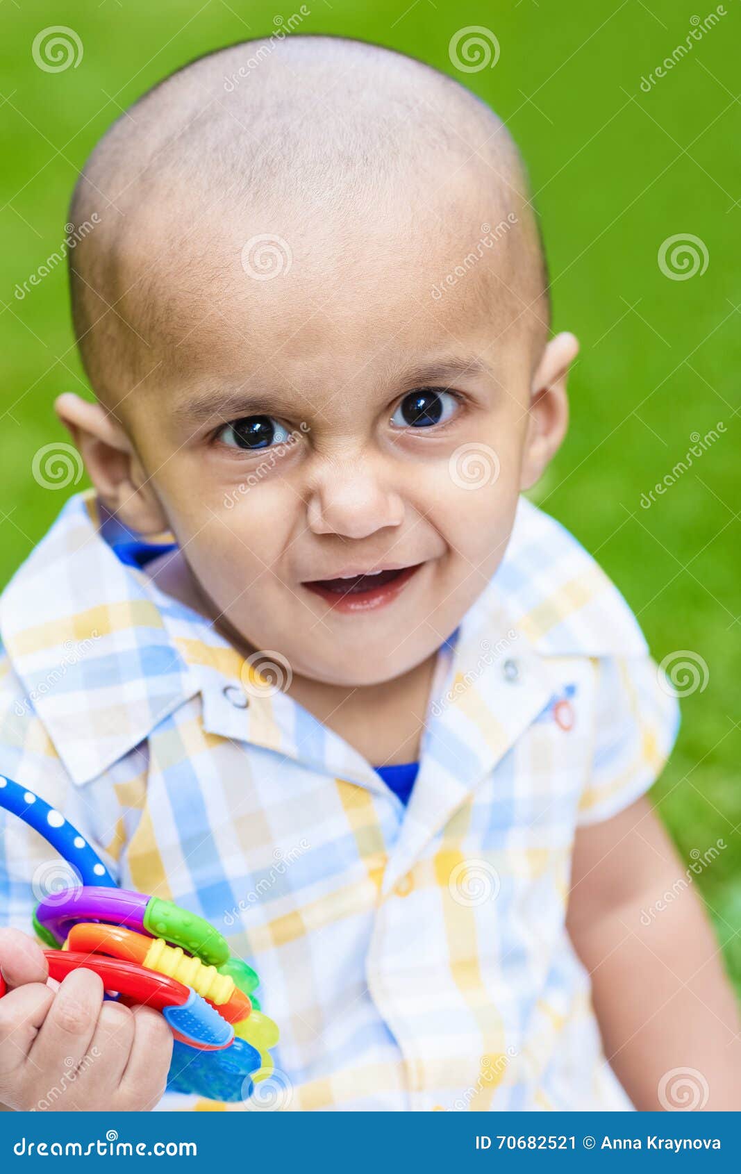 indian smiling baby boy