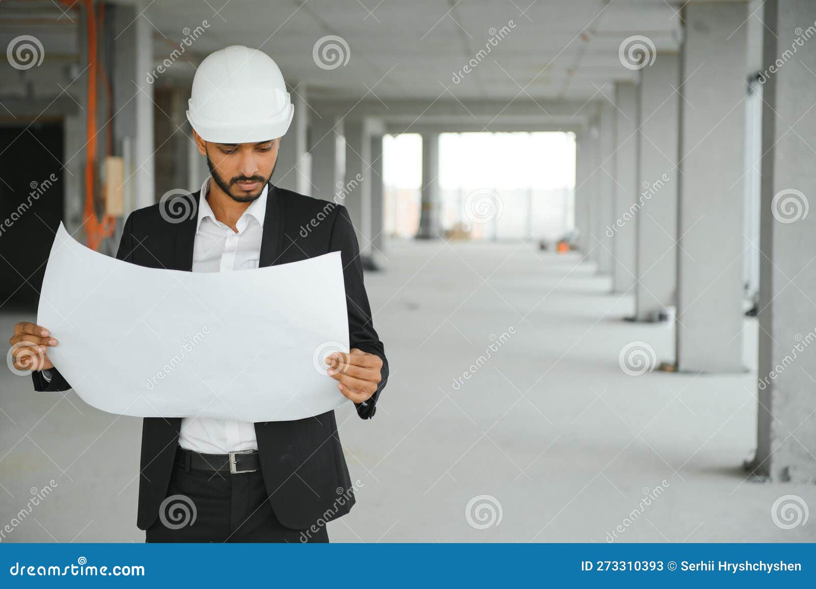 Portrait of a Indian Engineer Posing at the Camera Stock Image Image