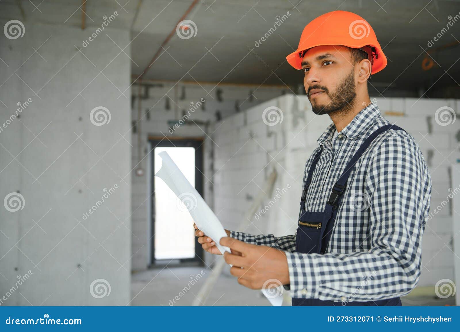 Portrait of a Indian Engineer Posing at the Camera Stock Image Image