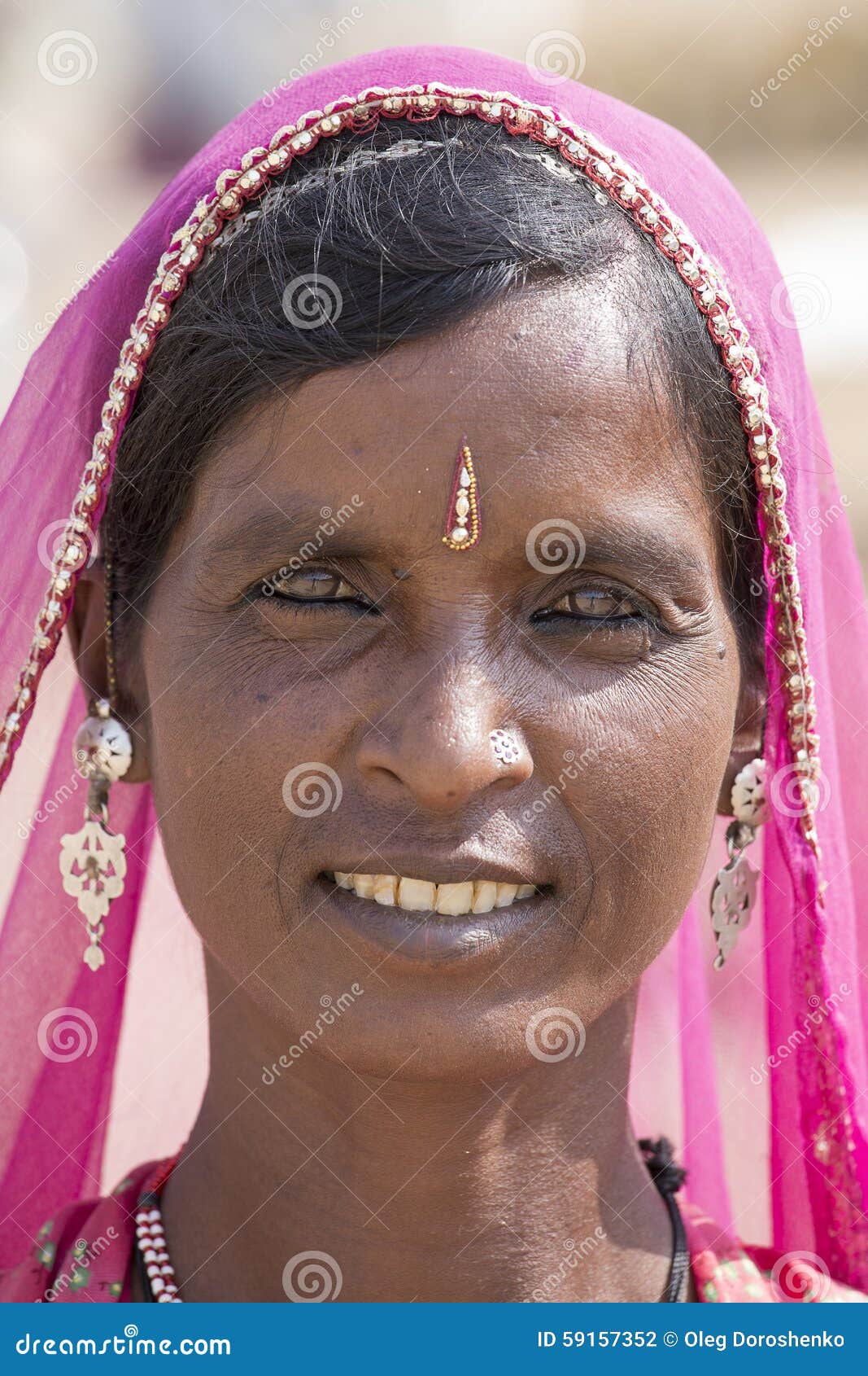 Portrait Indian Woman. Pushkar, India Editorial Photography - Image of ...