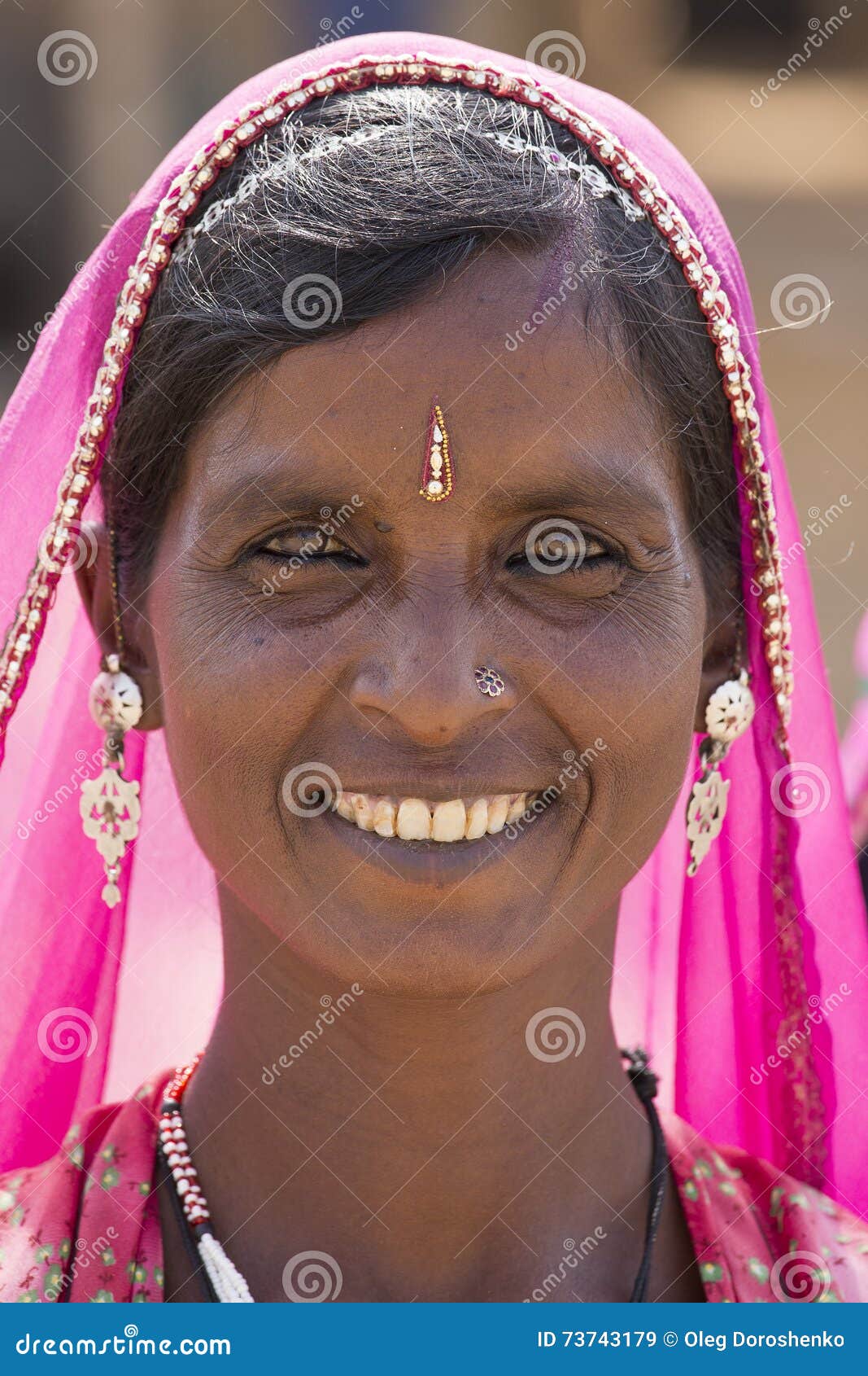Portrait Indian Woman in Pushkar. India Editorial Stock Image - Image ...