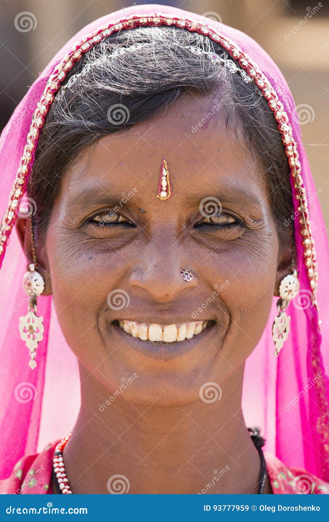 Portrait Indian Woman, Pushkar. India Editorial Stock Image - Image of ...