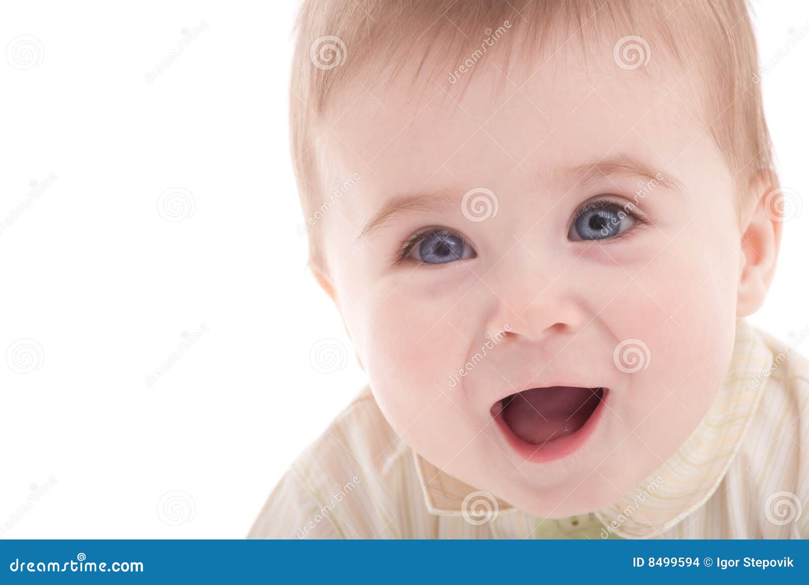 Portrait of Joyful Blueeyes Baby Boy Stock Photo Image of innocent