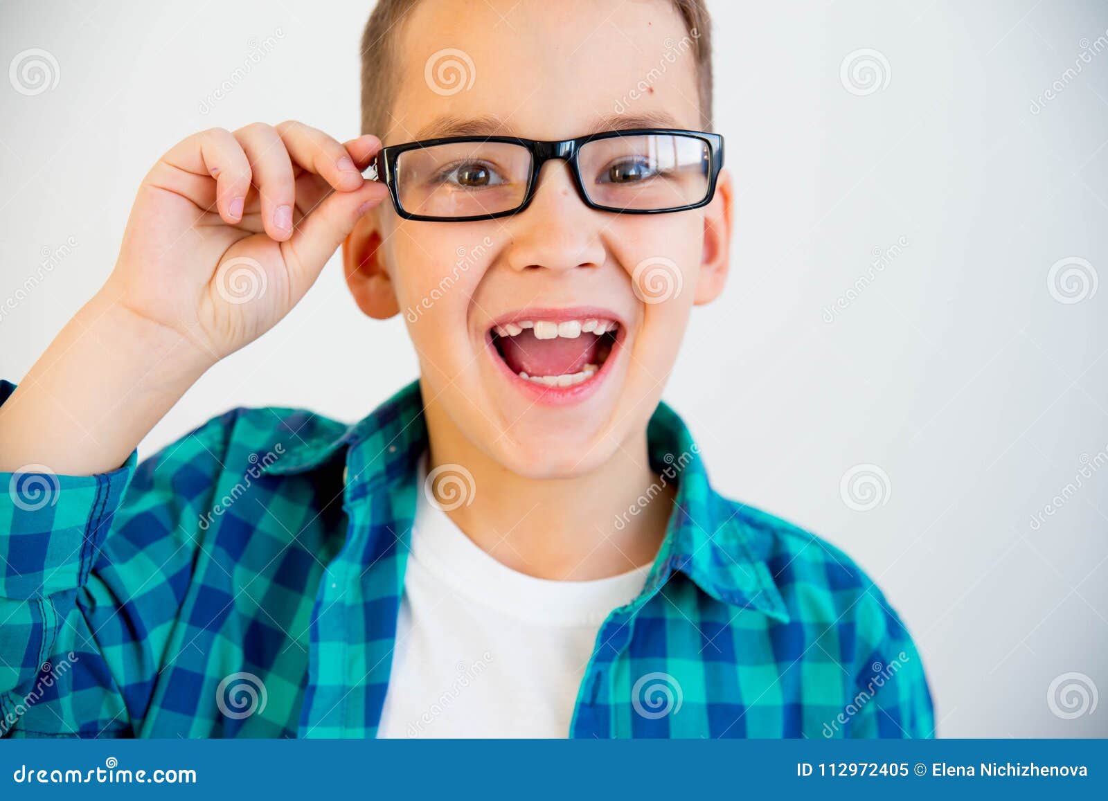 Kid wearing glasses stock image. Image of beautiful 112972405