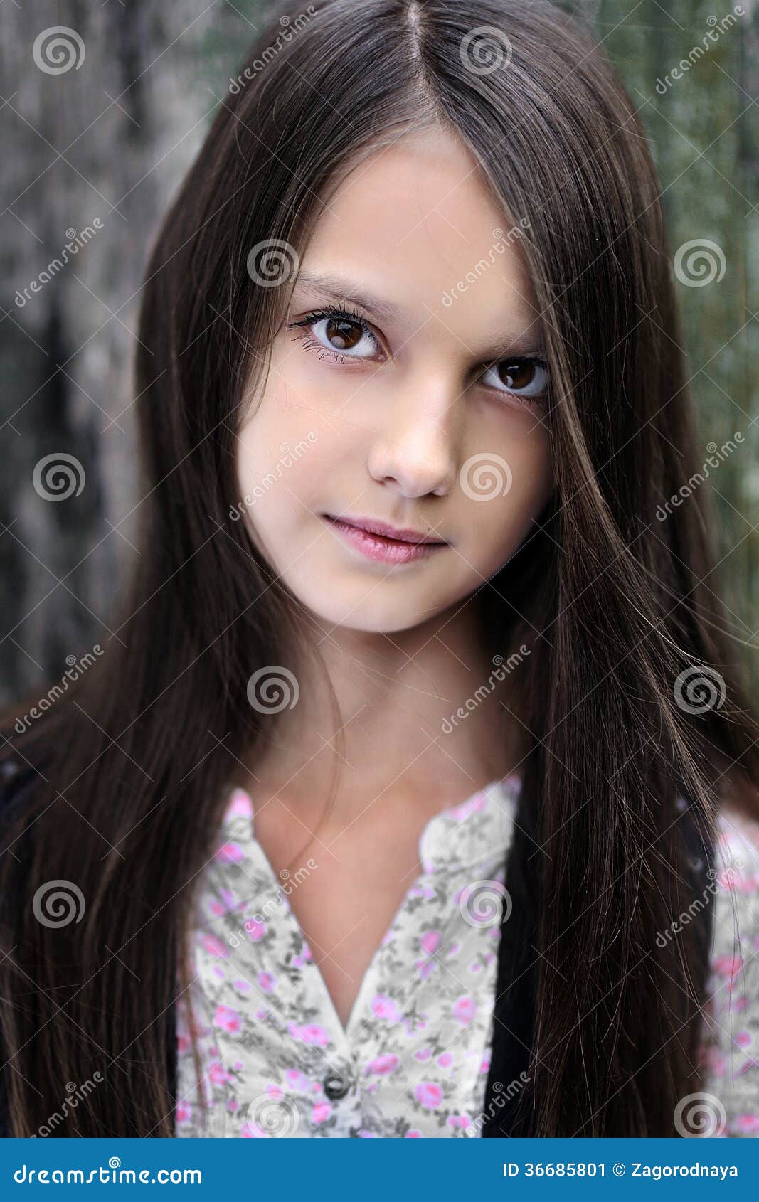 Portrait of little girl stock image. Image of cheerful - 36685801