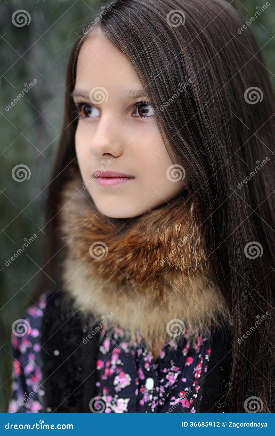 Portrait of little girl stock photo. Image of small, hair - 36685912