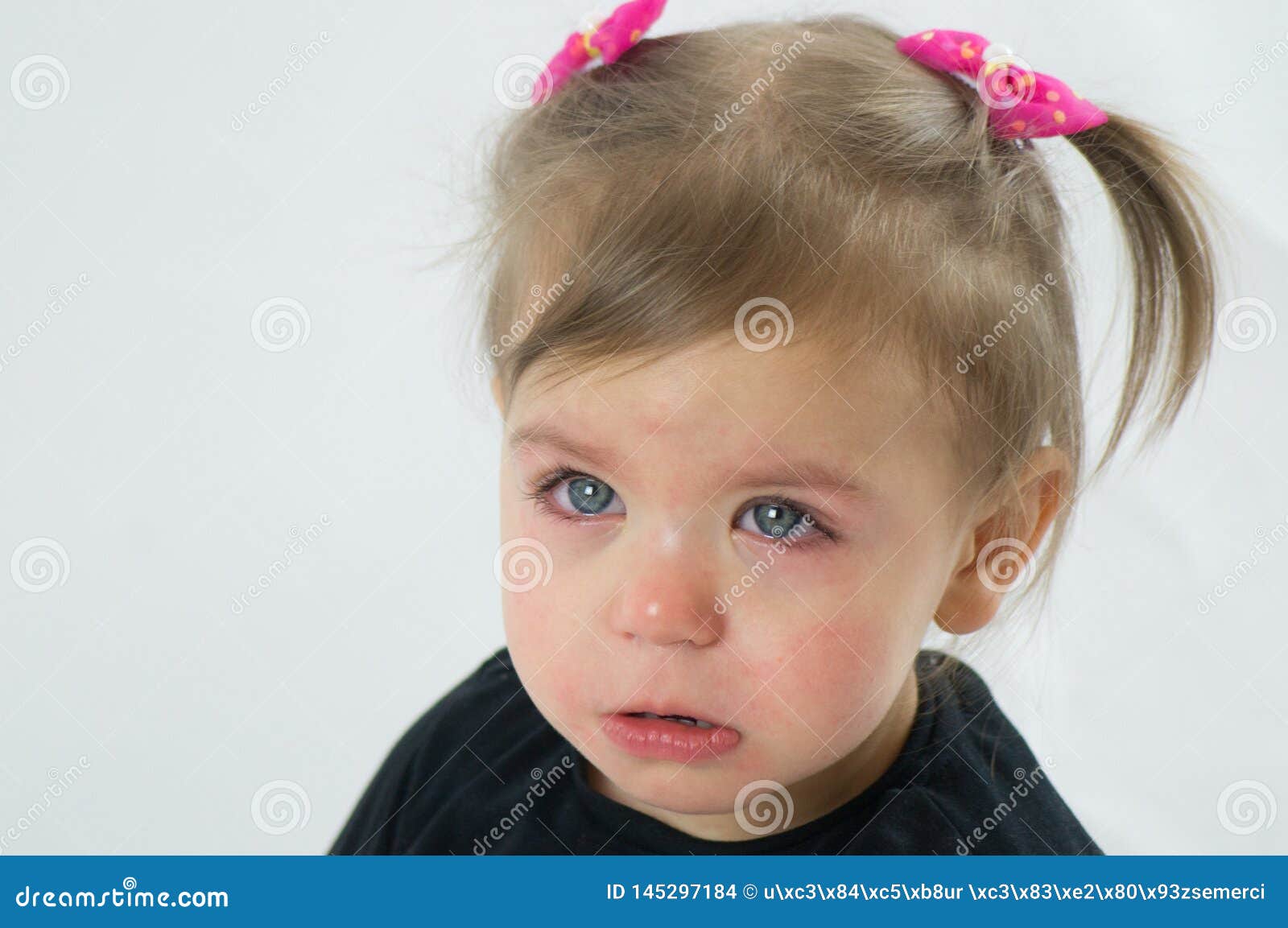 Portrait of a Little Girl with Green Eyes Stock Photo - Image of eyes, girl:  145297184