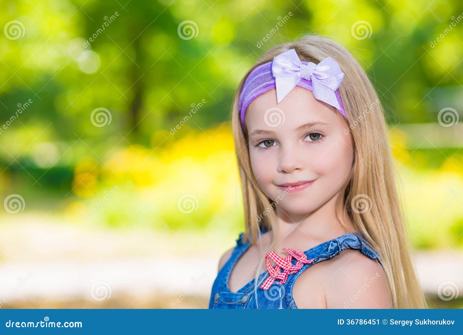 Portrait of little girl stock image. Image of model, blond - 36786451