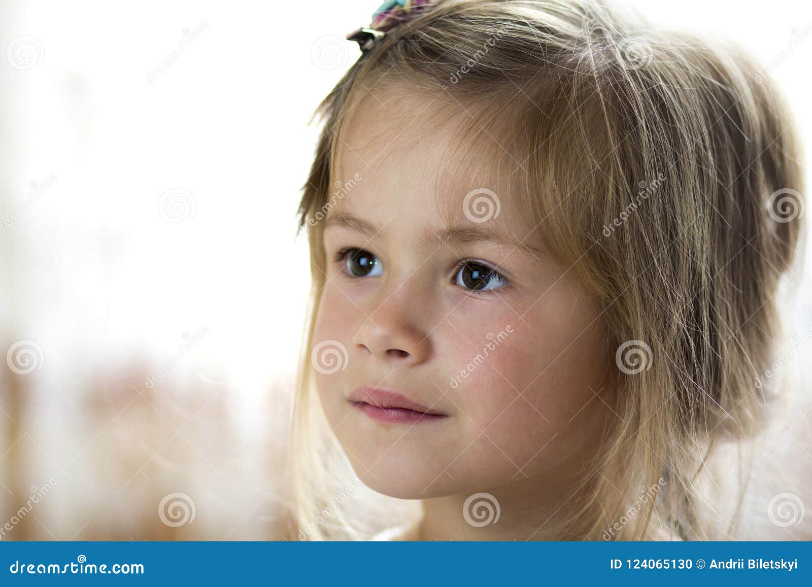 Brass Hair Clip on Little Girl's Hair · Free Stock Photo