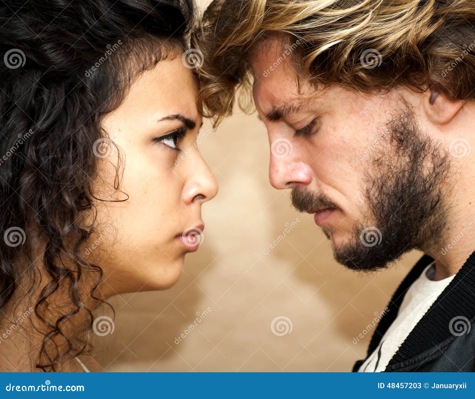 Portrait of a Loving Couple and they are Angry Stock Image Image of boyfriend, girlfriend