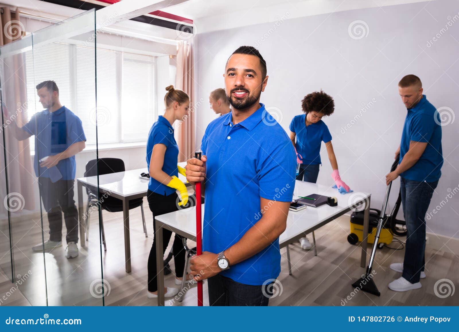 portrait of a male janitor