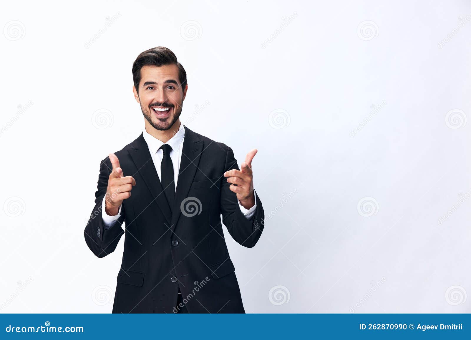 Portrait of Man in Expensive Business Suit Smile with Teeth Happiness ...