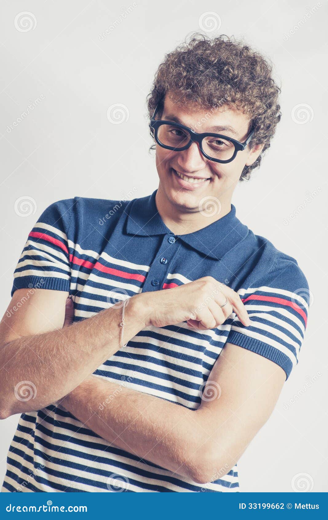Portrait Of A Man With Nerd Glasses N Studio Fun Stock Photo Image Of Glasses Lens 33199662 dreamstime com