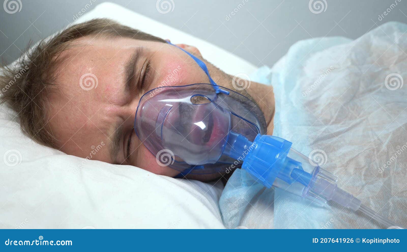 person with oxygen mask