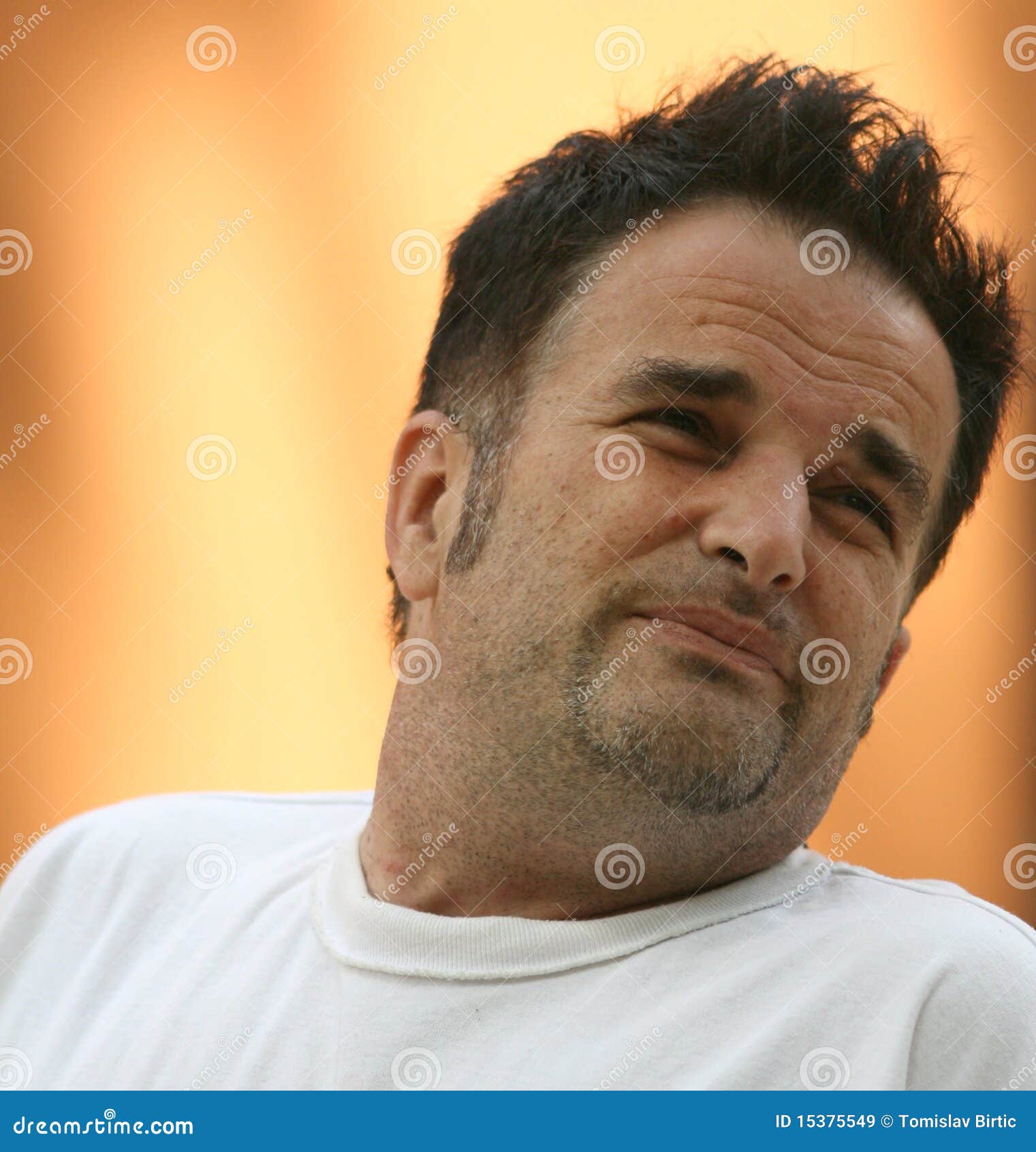 Portrait / Man with Whiskers Stock Image Image of orange, whisker