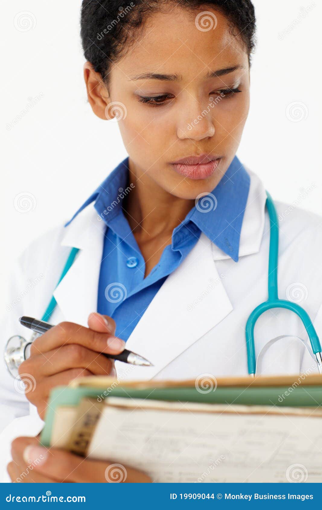 Portrait of Medical Professional Stock Photo Image of papers