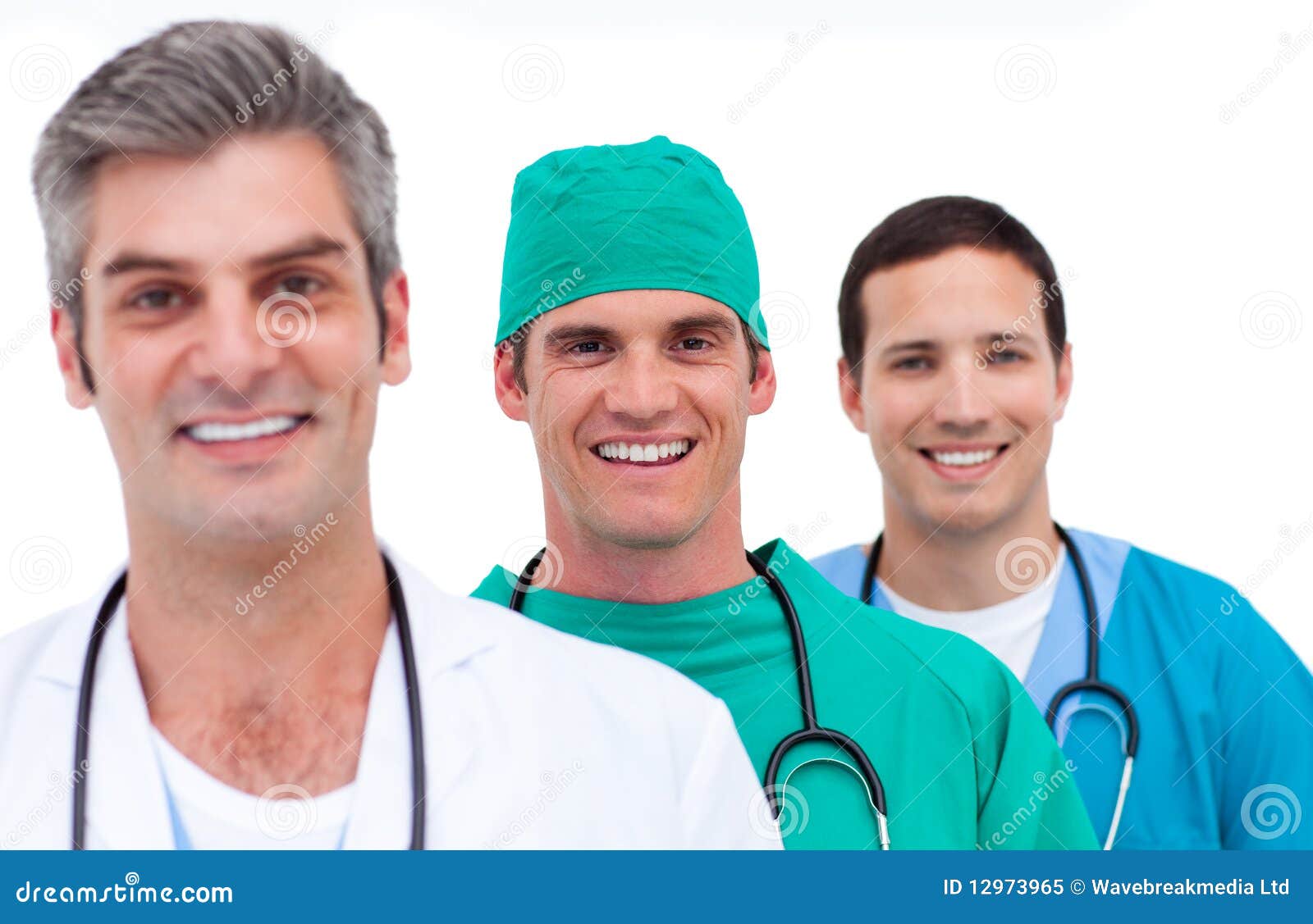 Portrait of a Men S Medical Team Stock Image Image of colleagues