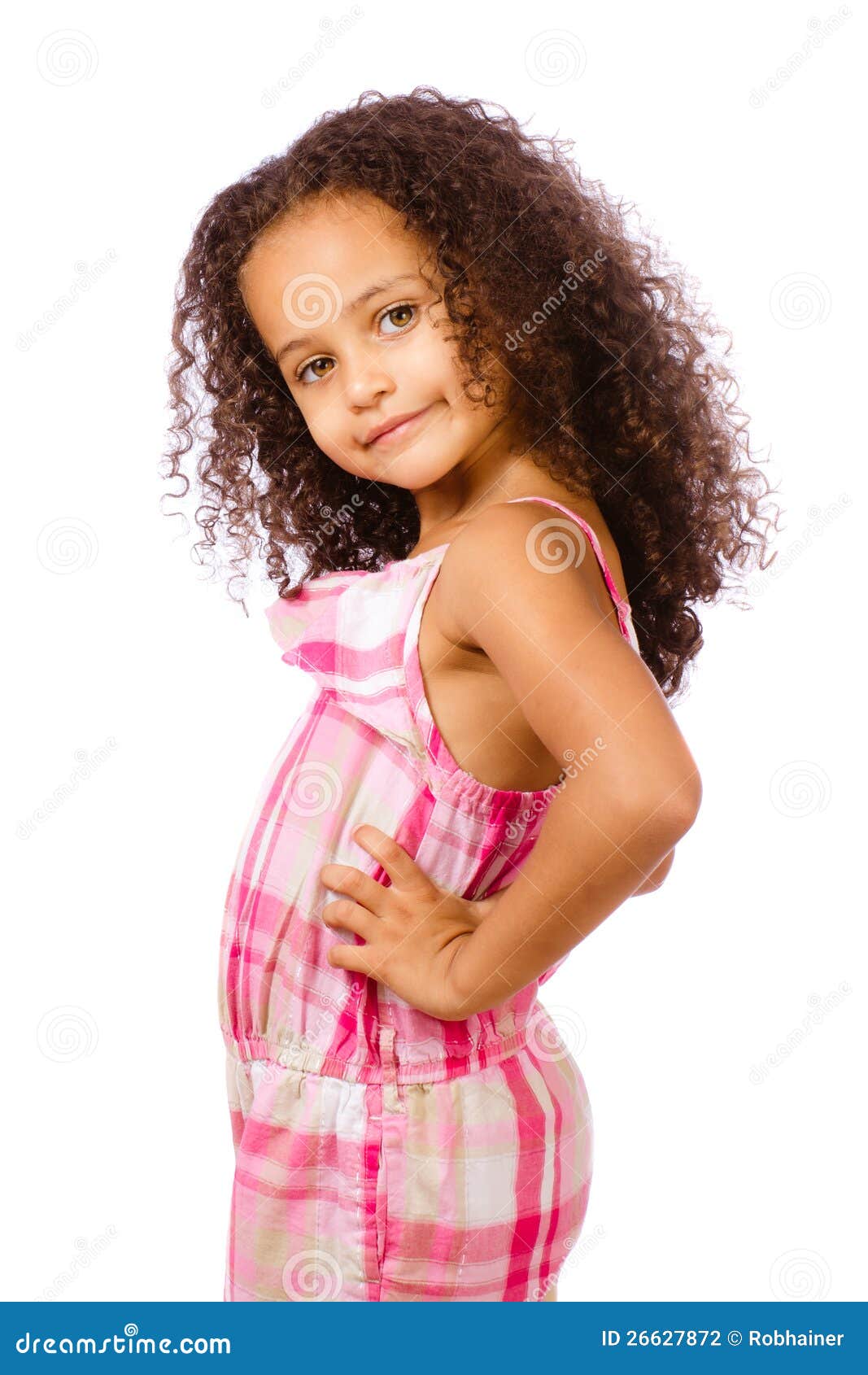 Portrait Of Mixed Race Girl Stock Photography - Image 