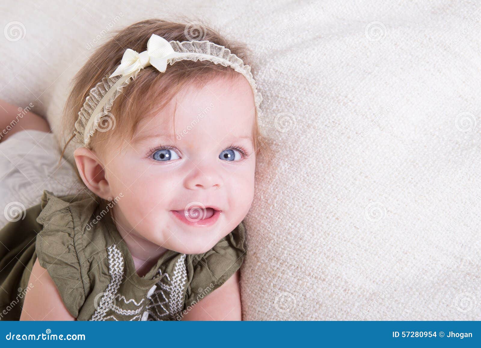 portrait of cute six months old baby with funny hair Stock Photo | Adobe  Stock