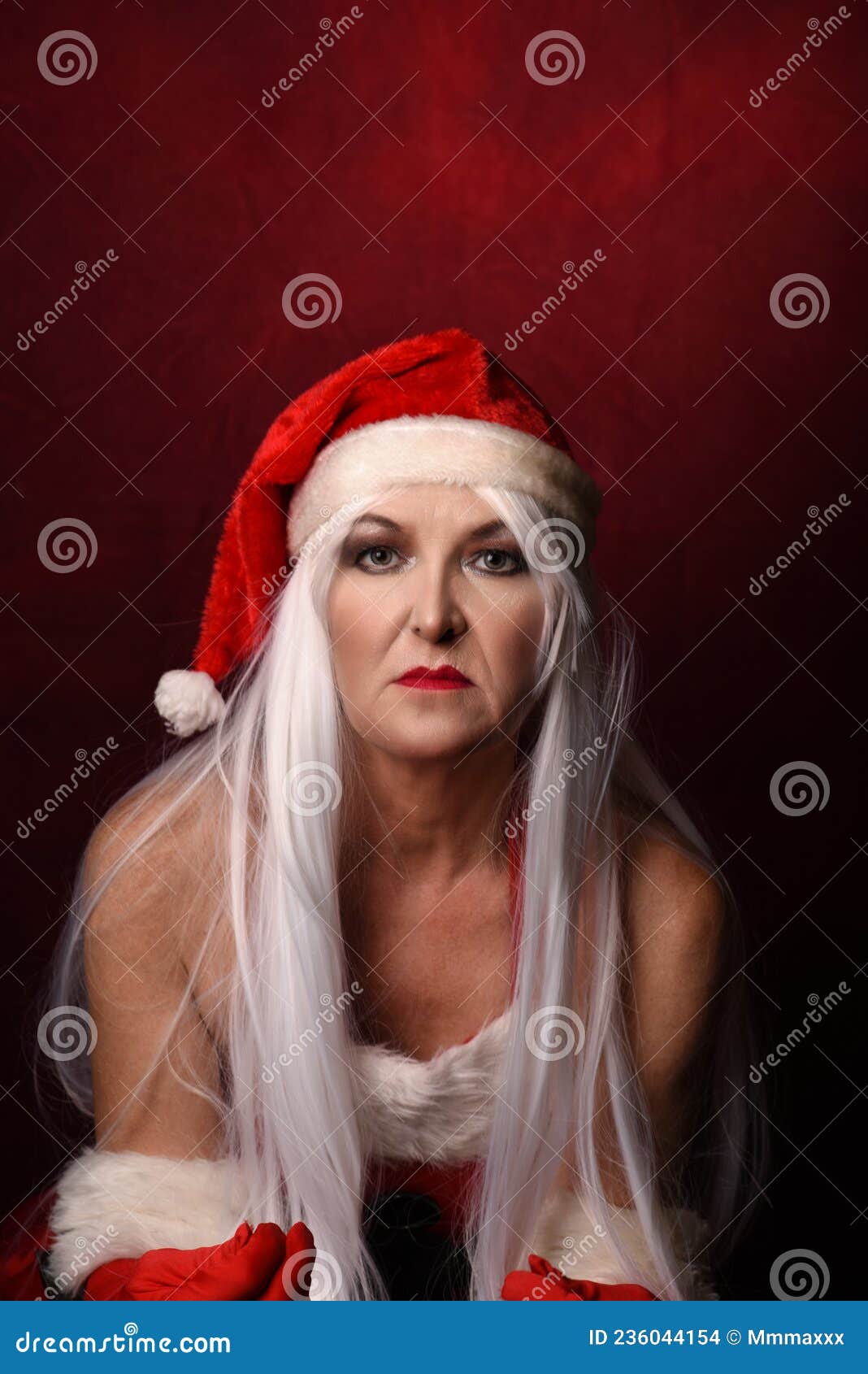 Portrait of Mrs claus stock photo. Image of holiday 236044154