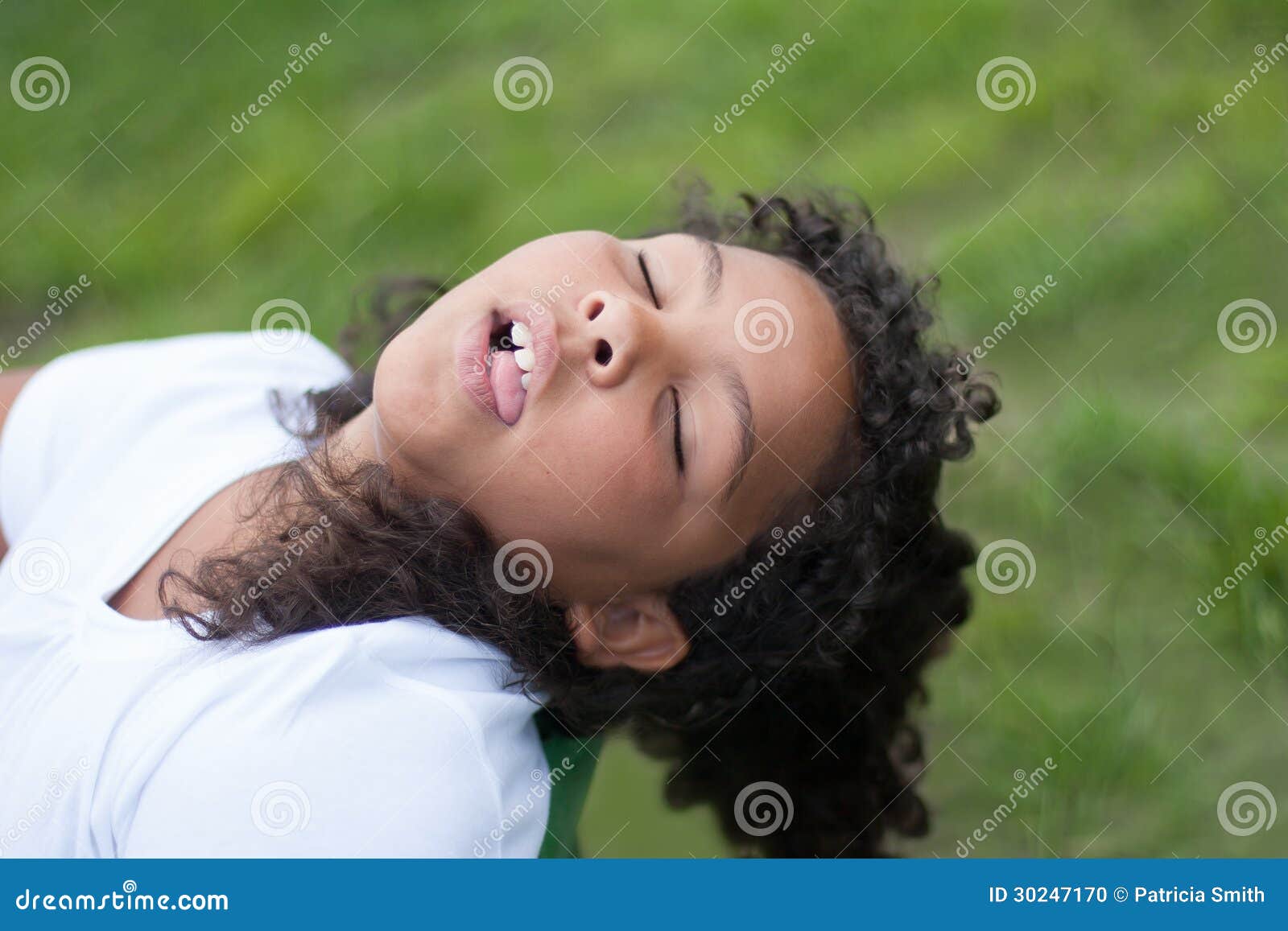 child playing dead