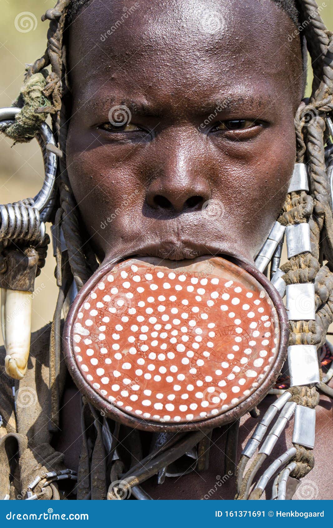 Portrait of a Mursi Woman in Ethiopia Editorial Photo - Image of ...