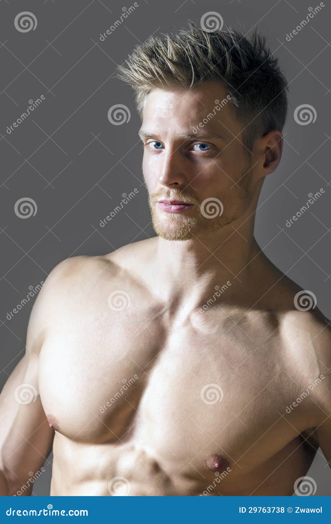 Portrait Of Blond Sport Man Royalty Free Stock Photos 