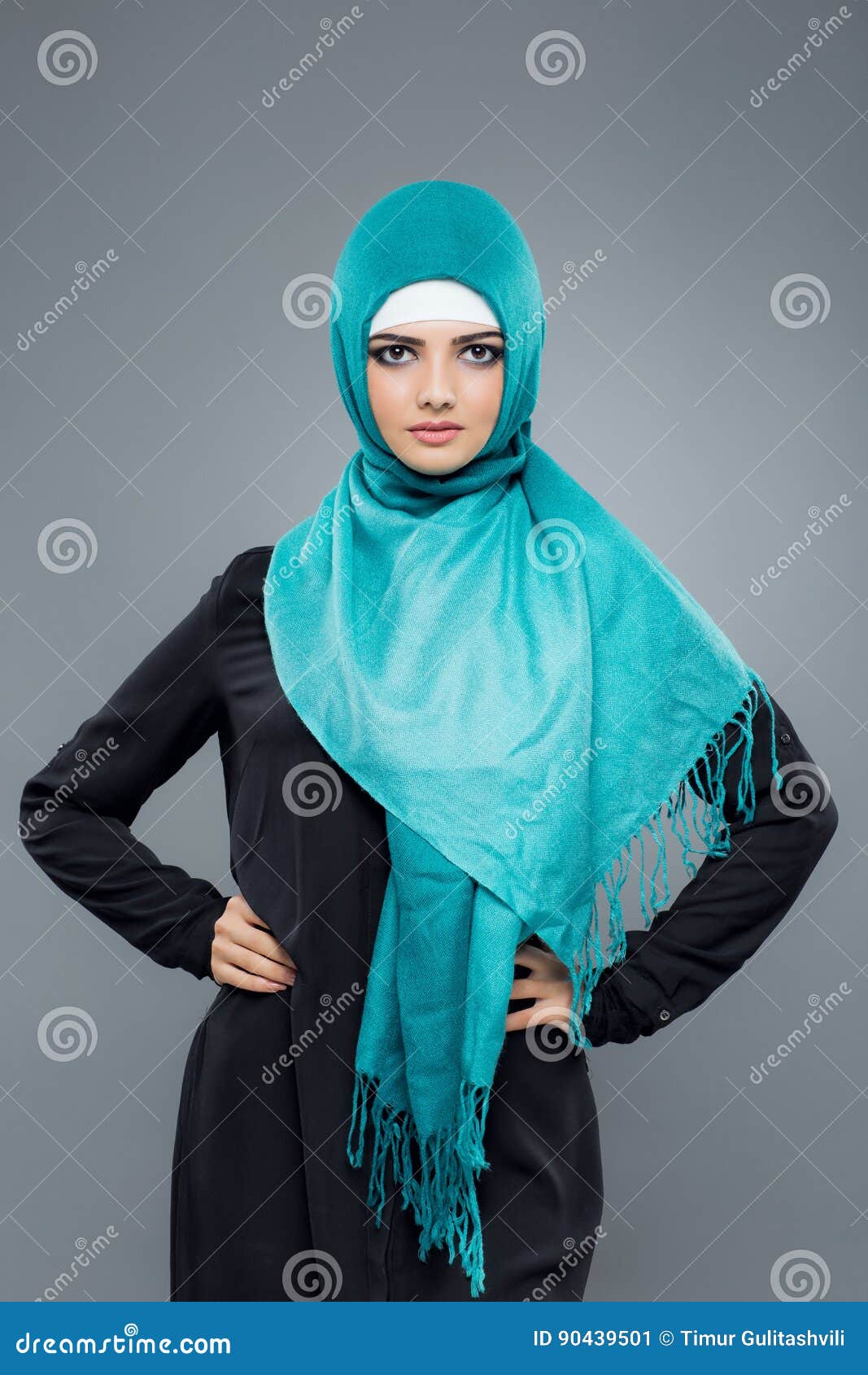  Portrait  Of Muslim Women In Hijab  Stock Image Image of 