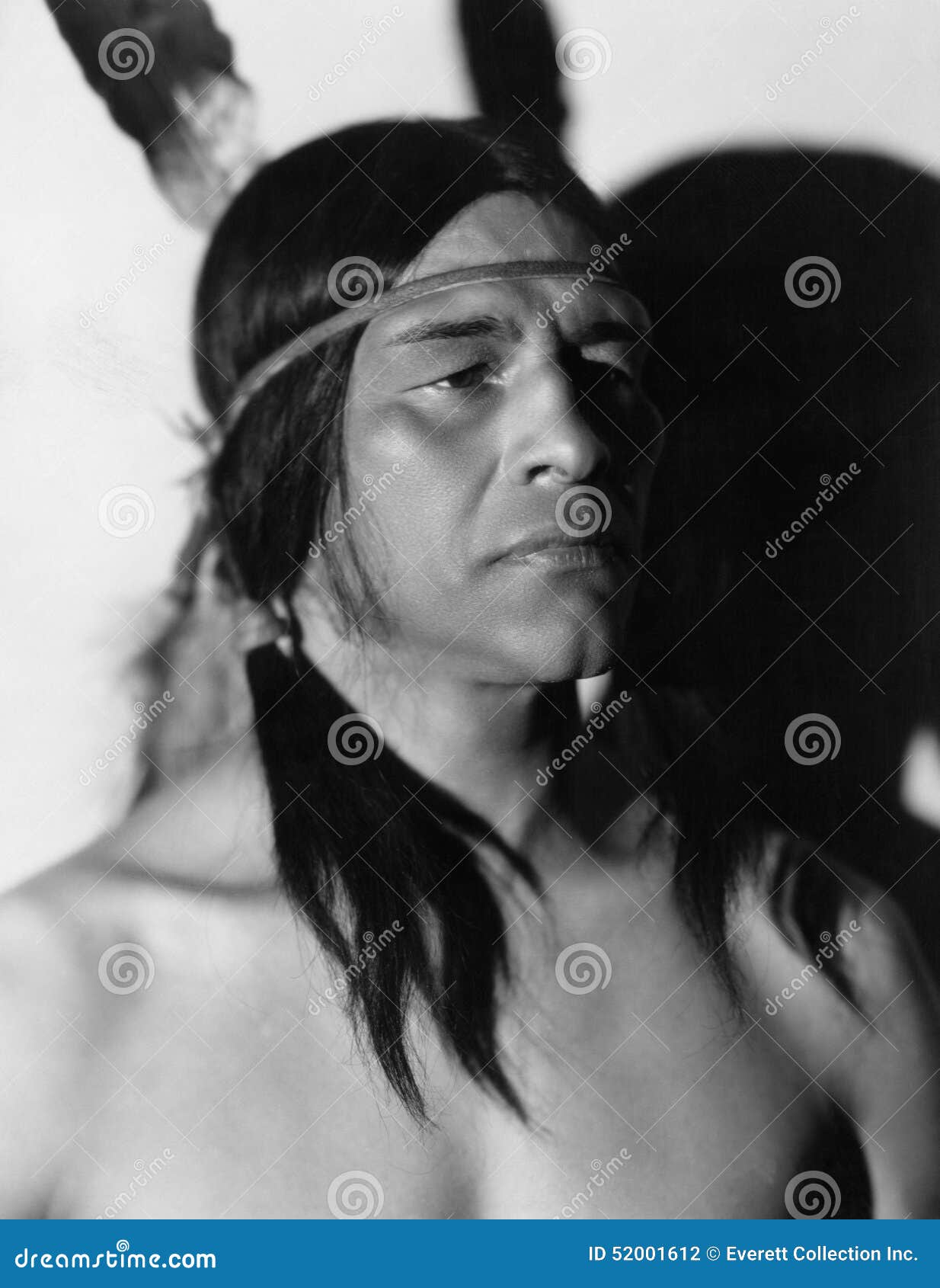 Portrait of Native American man (All persons depicted are no longer living and no estate exists. Supplier grants that there will be no model release issues.)