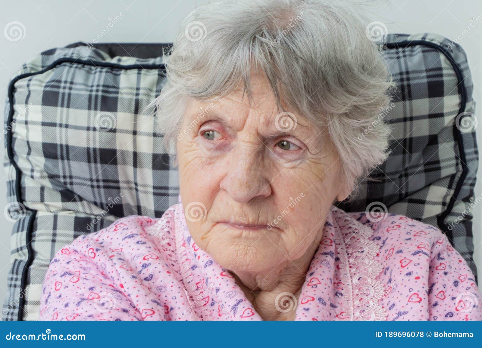Portrait Of Old Senior Woman With Gray Hair Stock Photo Image Of Lifestyle Mother