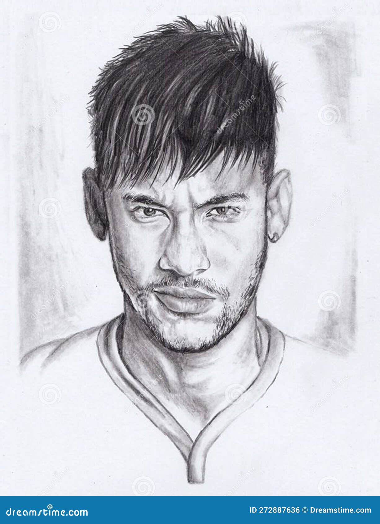 Neymar portrait sketch I took 4 hrs to make. : r/Neymar