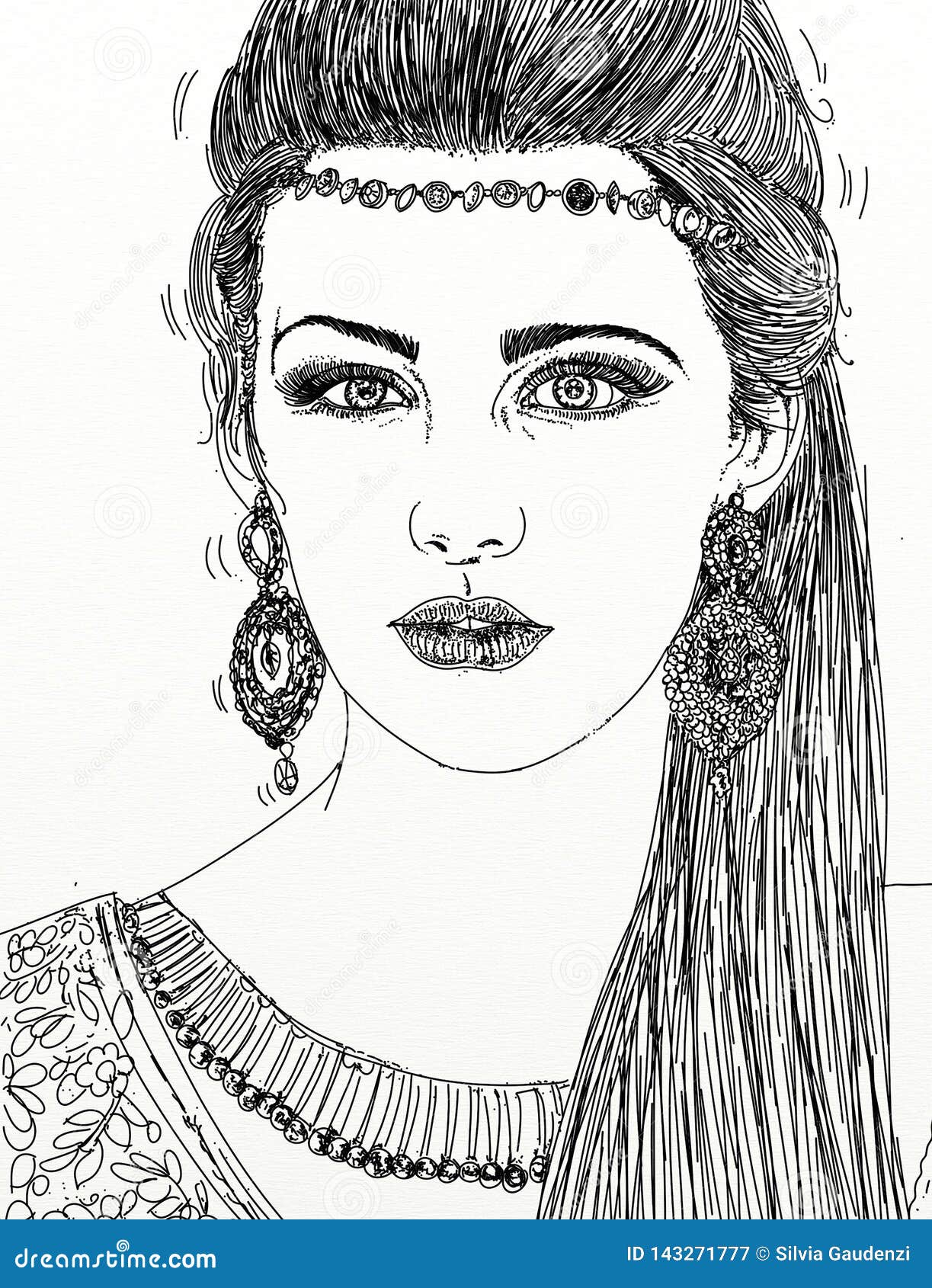 Dessin Dessin, portrait d'une fille