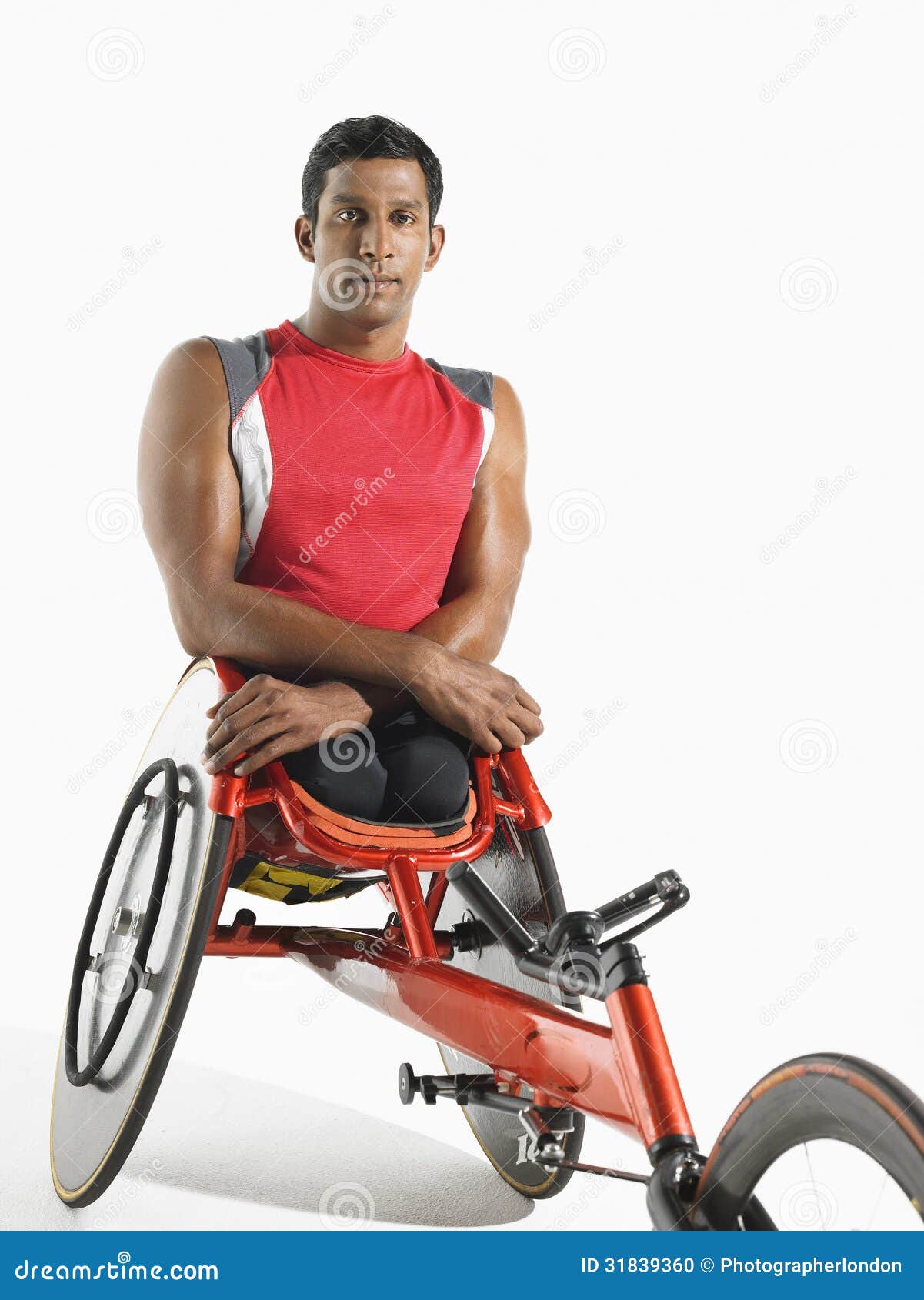 portrait of paraplegic cycler