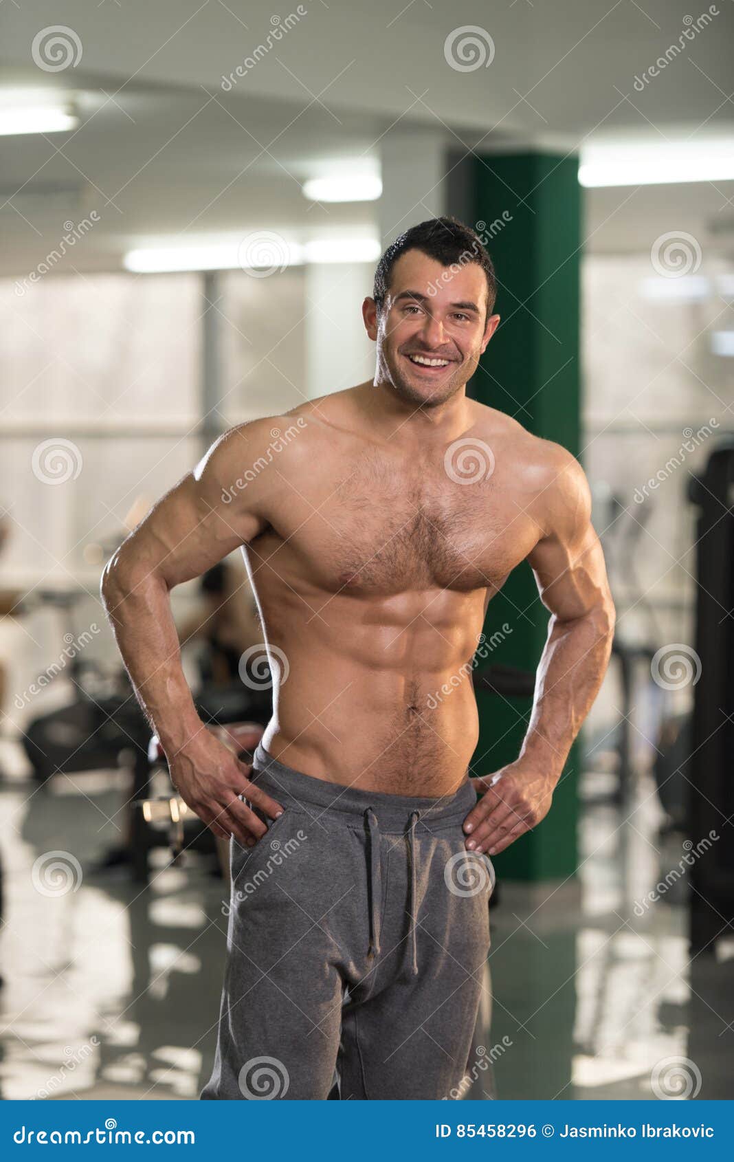 Men hairy muscle Enraged bodybuilder