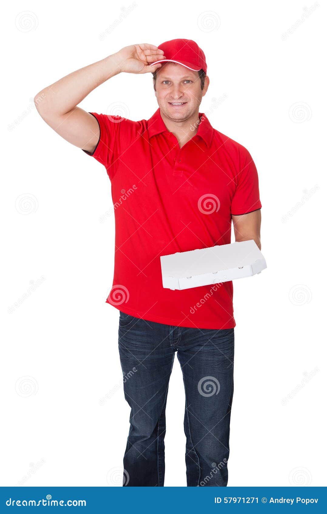 Portrait of Pizza Delivery Guy Stock Image Image of deliver, pizza
