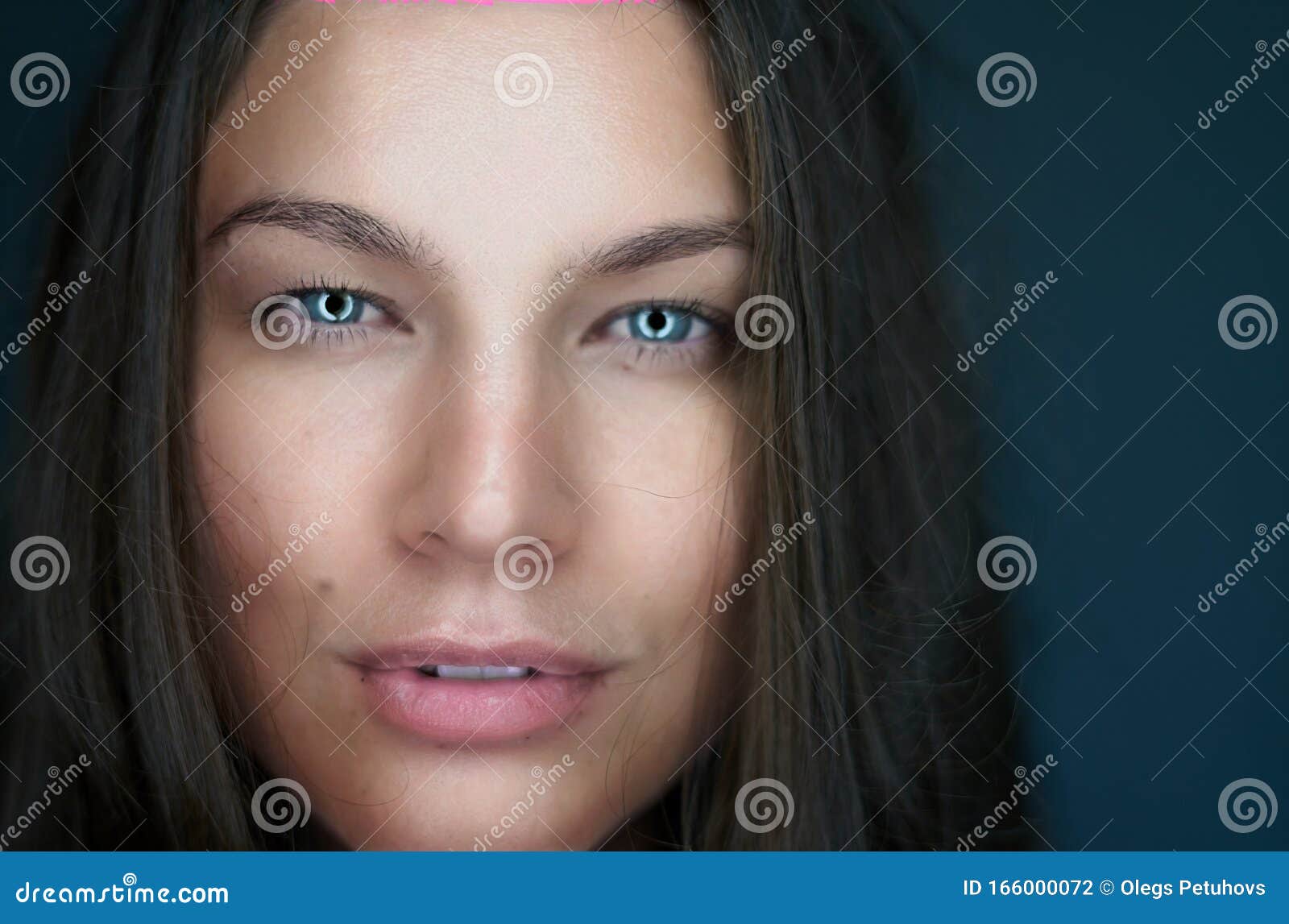 6. "Gorgeous blue-eyed woman with dark hair" - wide 1